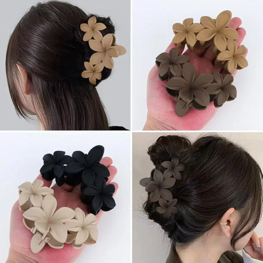 Set 4 Mollette Capelli Fiore Vintage