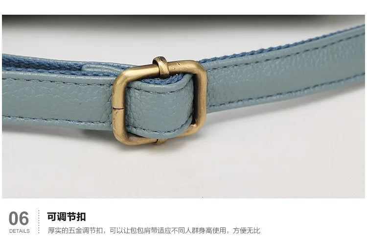 2026 Borse da donna solide di nuova moda Borse a tracolla da donna in pelle Pu di design europeo Borsa a tracolla di lusso di marca per ragazza femminile
