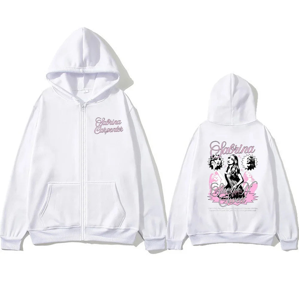 Felpa con Cappuccio e Zip da Donna, Rosa Vintage con Grafica Figurativa, Stampa Artistica Retrò, Maniche Lunghe, Vestibilità Ampia, Abbigliamento Casual Streetwear