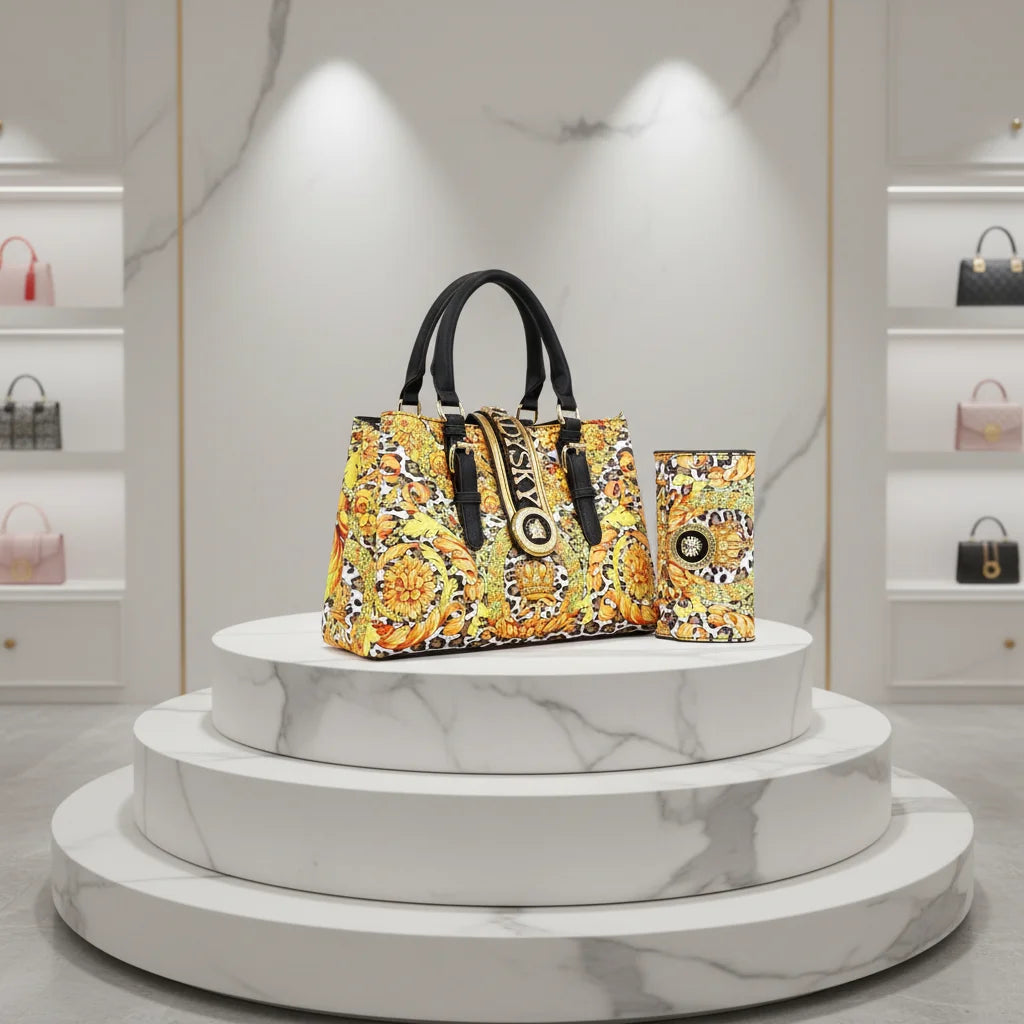 Super Prodotto La più recente borsa tote da donna Borsa da donna multisparizione di grande capacità Tote Set di borse da donna stampate squisite