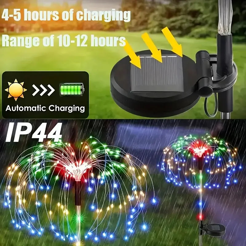 Luci Solari LED Fuochi d'Artificio Impermeabili