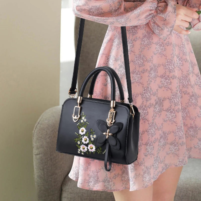 Borsa a tracolla ricamata con ricamo alla moda di alto valore di bellezza nuova borsa a tracolla singola