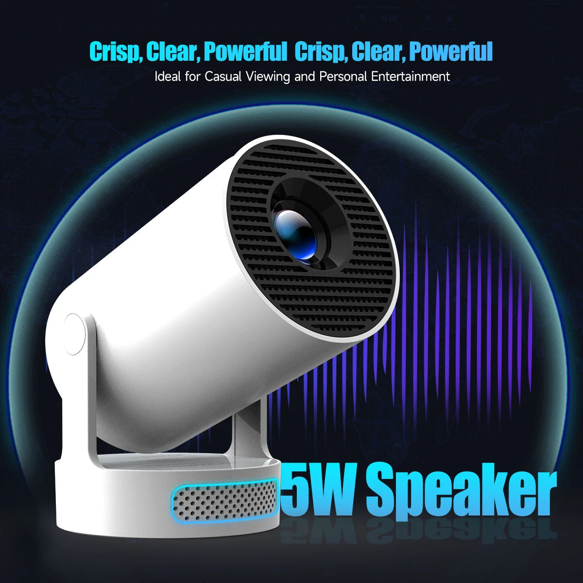 Magcubic HY300 Pro+ 8K Outdoor Projector 8000 Lumens Android 14 WiFi 6 BT5.4 Portable 5W HiFi Speaker 720P HD