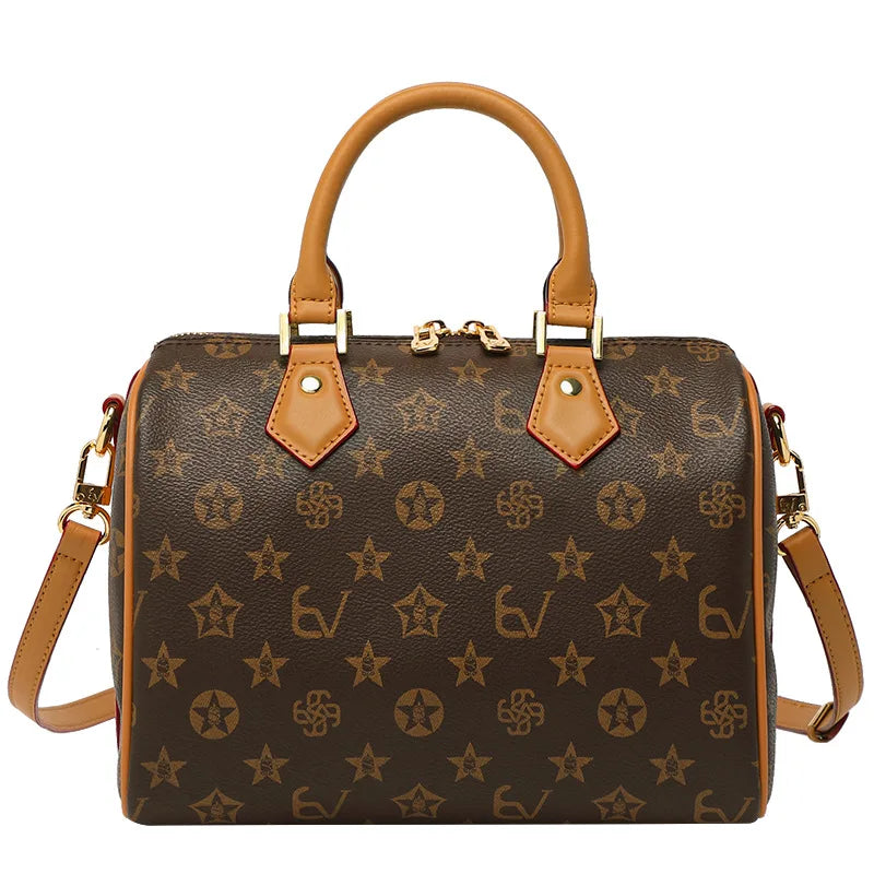 Borsa a Tracolla in Pelle per Donna, Borsa Messenger di Lusso di Marca Famosa, Design Classico ed Elegante