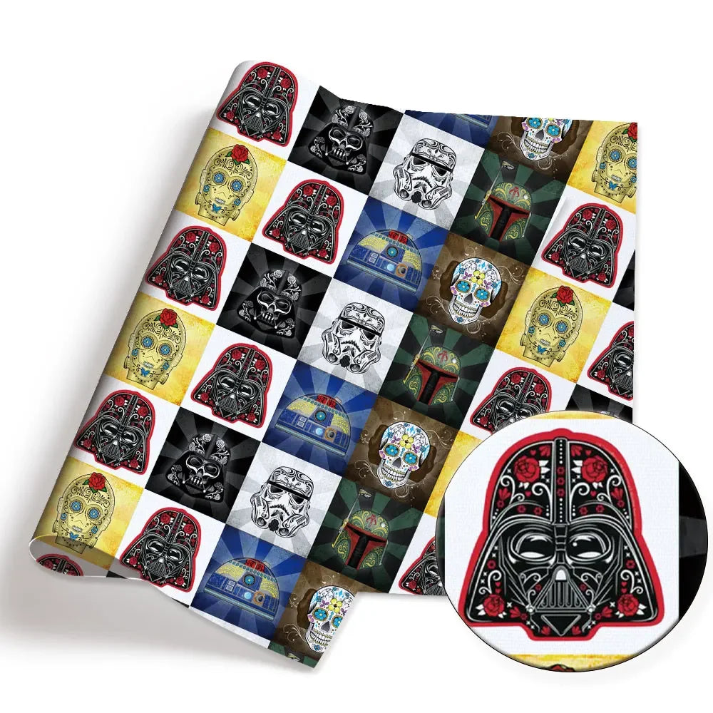 140x50CM Cartoon printed fabric  DIY star wars Cartoon Polyester/100Cotton/satin Fabric Patchwork Tissue Kid Sewing Doll Curtain