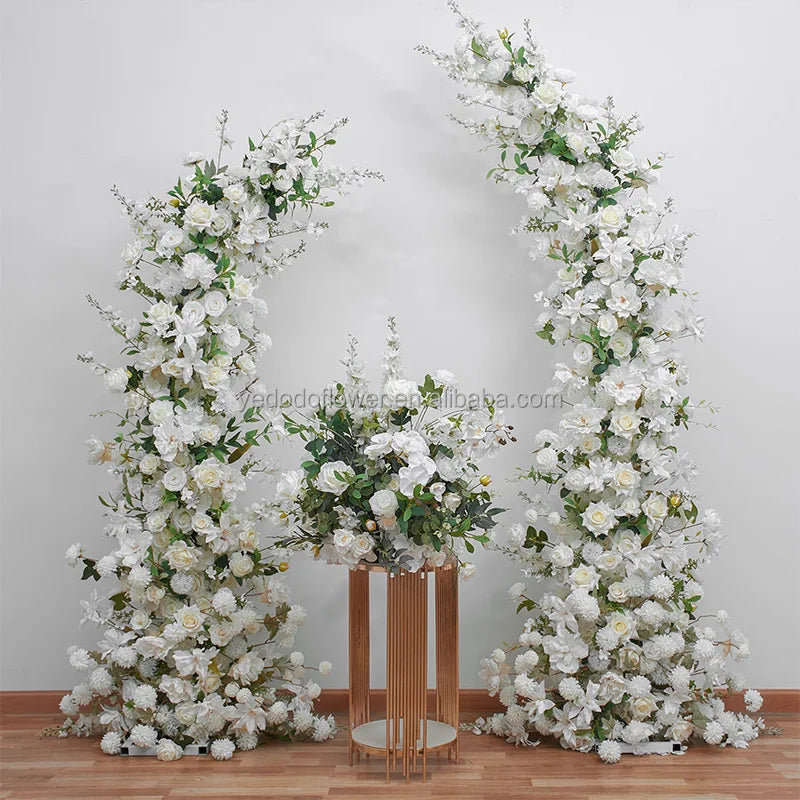 Creative Wedding Wall Decorative Wall Panels Pink Roses Rolled Up Flower Wall Background