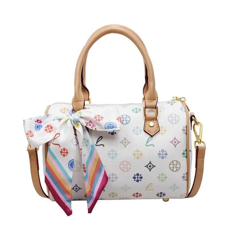 Borsa a Spalla Stile Boston 2026 Nuova Collezione Donna, Stampa Sensuale, Versatile, Borsa a Tracolla Singola a Cuscino, Design in Piccole Serie, Borsa a Mano