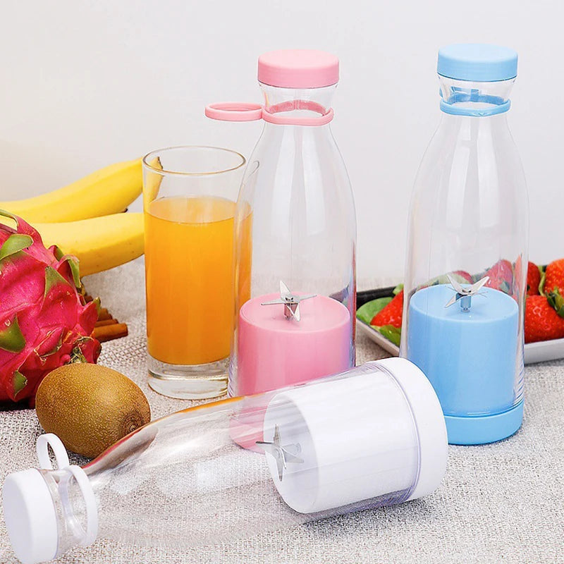 Mini exprimidor de botellas de vino 420ml Mezclador portátil con carga USB Vaso exprimidor multifuncional eléctrico para el hogar