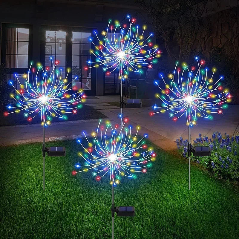Ghirlanda Fuochi d'Artificio LED Solare da Giardino