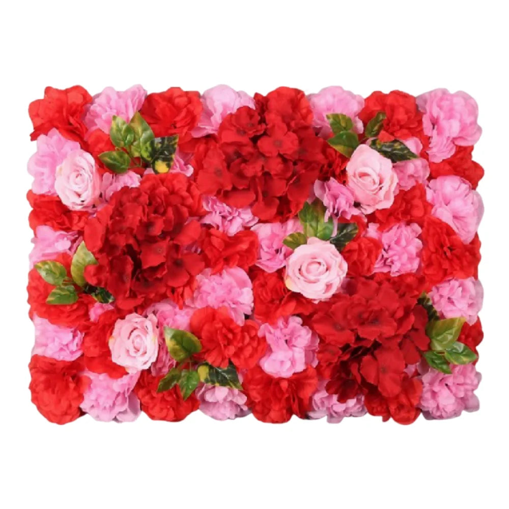 Handmade Artificial Flower Wall Panels Realistic Romantic Wedding Wall Backdrop Easy To Install 60X40cm Plastic 3D Floral Wall