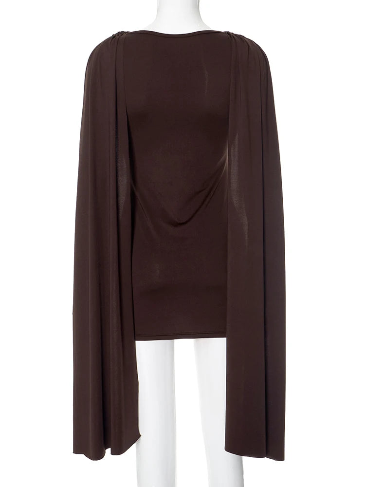 Strano gatto scialle patchwork abito da donna increspato elegante o-collo skinny senza maniche vacanza tendenza moda casual semplice mini aderente