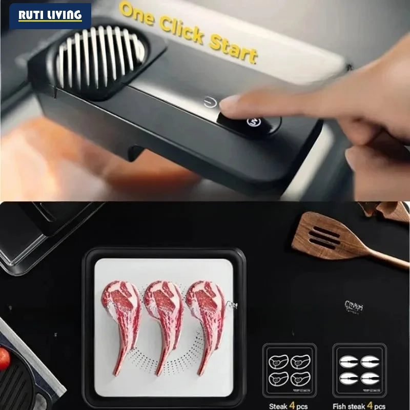 Type-C Charging Defrosting Box Ultra-fast Fresh Recovery Machine Beef Frozen Food Meat Seafood Defrosting Plate