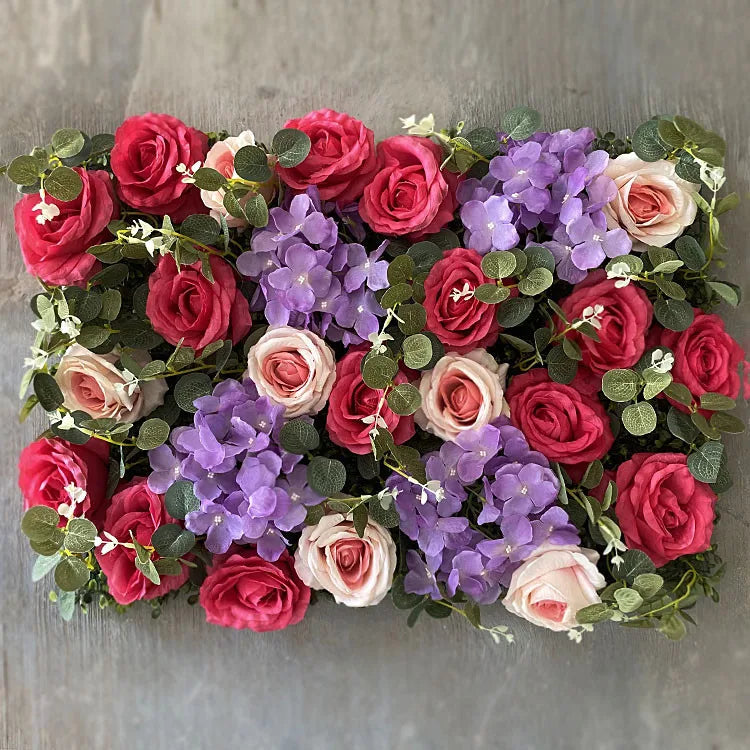 2025 Artificial Flower Walls 40x60cm Flower Wall Panel Room Decoration Wedding Decoration Birthday Party Backdrop Home Decor