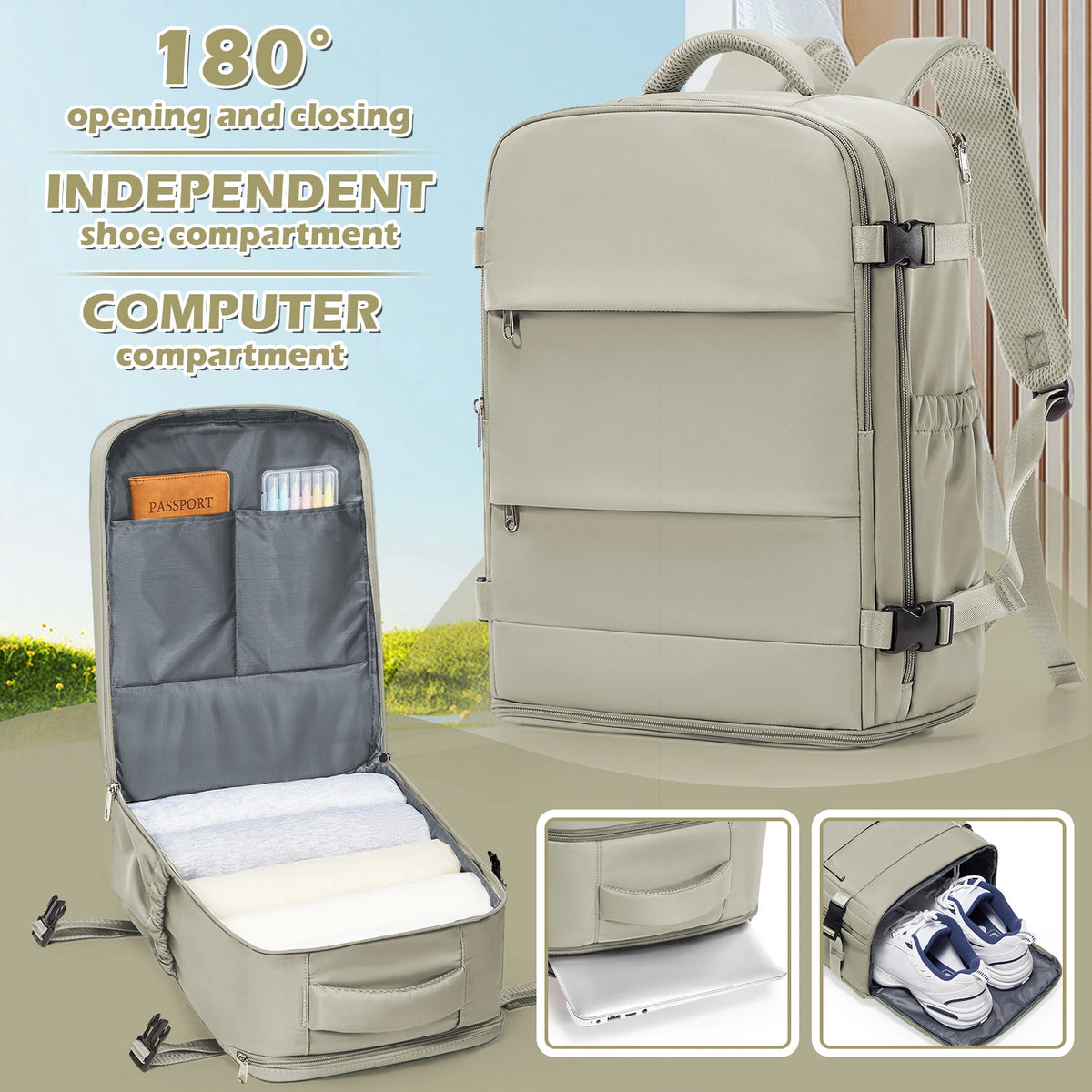 Zaino da Viaggio e Scuola Impermeabile Porta Laptop
