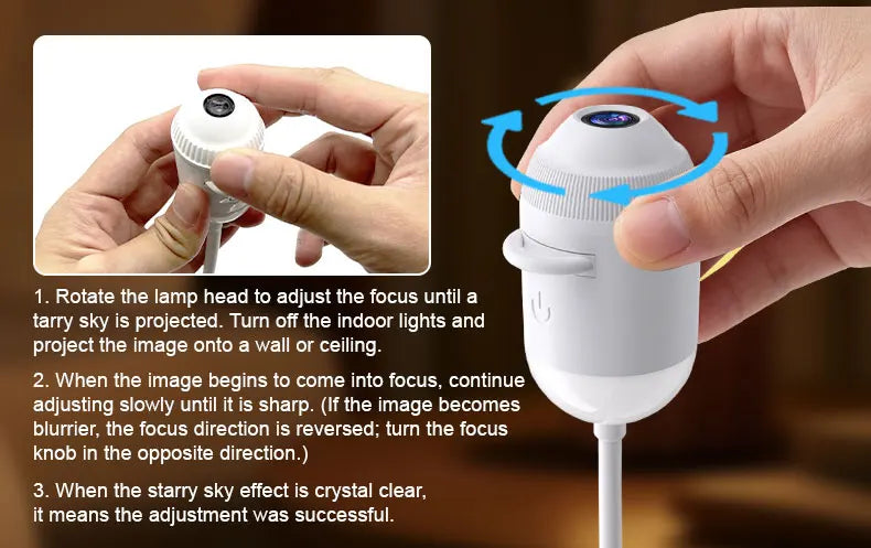 Explosive USB Starry Sky Projection Light for Car Interior, Home, Bedroom, Nightlight, Romantic Galaxy Atmosphere Light