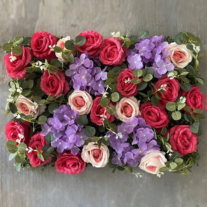 2025 Artificial Flower Walls 40x60cm Flower Wall Panel Room Decoration Wedding Decoration Birthday Party Backdrop Home Decor