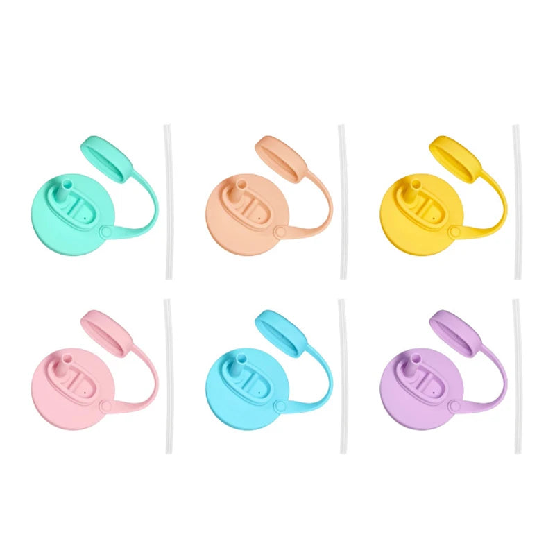 {MX} Creative Soda Can Sealed Cover Color Silicone Straw Beverage Can Cover For Canned Beverage Reusable Tank Lid