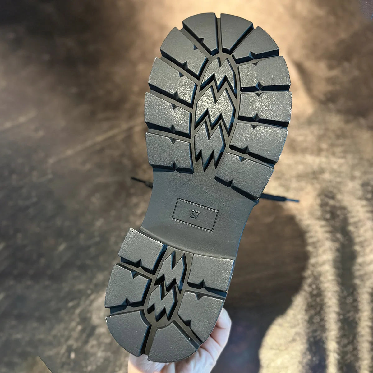 Stivaletti Retrò Autunno Inverno Nuovi con Strass e Lacci Punta Tonda Plateau Scarpe da Donna Taglie Grandi