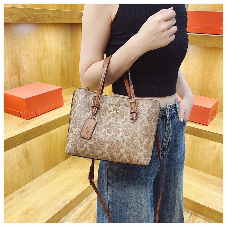 Borsa Stampata Francese 2026 Nuova Borsa a Tracolla Versatile Stile Retrò Lusso Moda Casual Europea e Americana