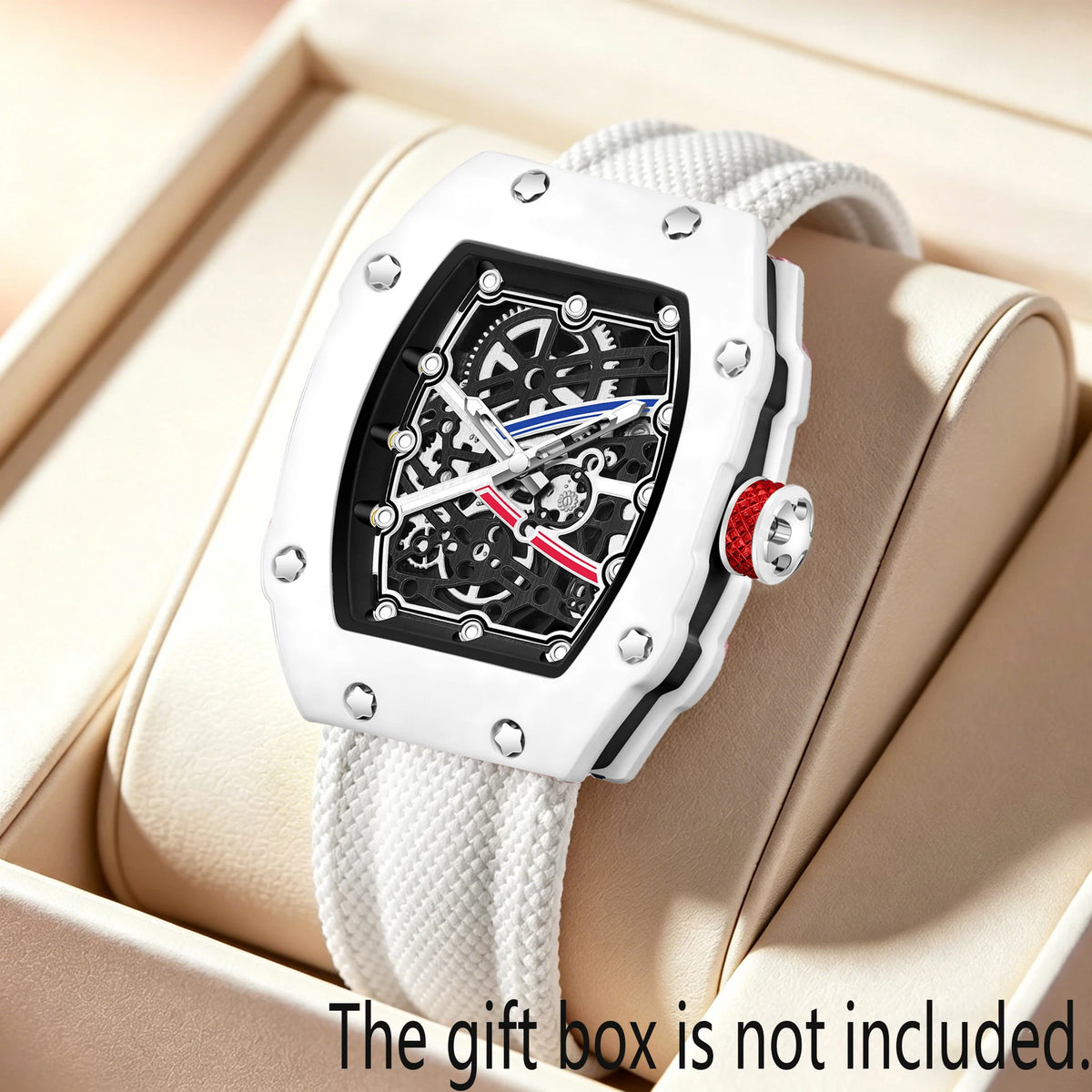 Nuovo orologio sportivo al quarzo alla moda per uomo e donna, serie Ultra-Thin Barrel, trendy e alla moda, con display luminoso, cinturino in silicone, movimento al quarzo elettronico, adatto per uomo, regalo ideale per San V