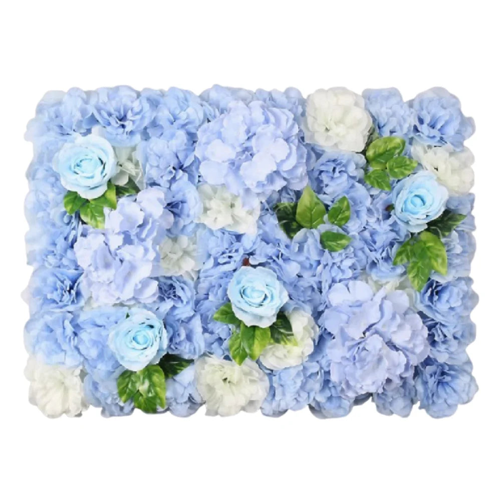 Handmade Artificial Flower Wall Panels Realistic Romantic Wedding Wall Backdrop Easy To Install 60X40cm Plastic 3D Floral Wall