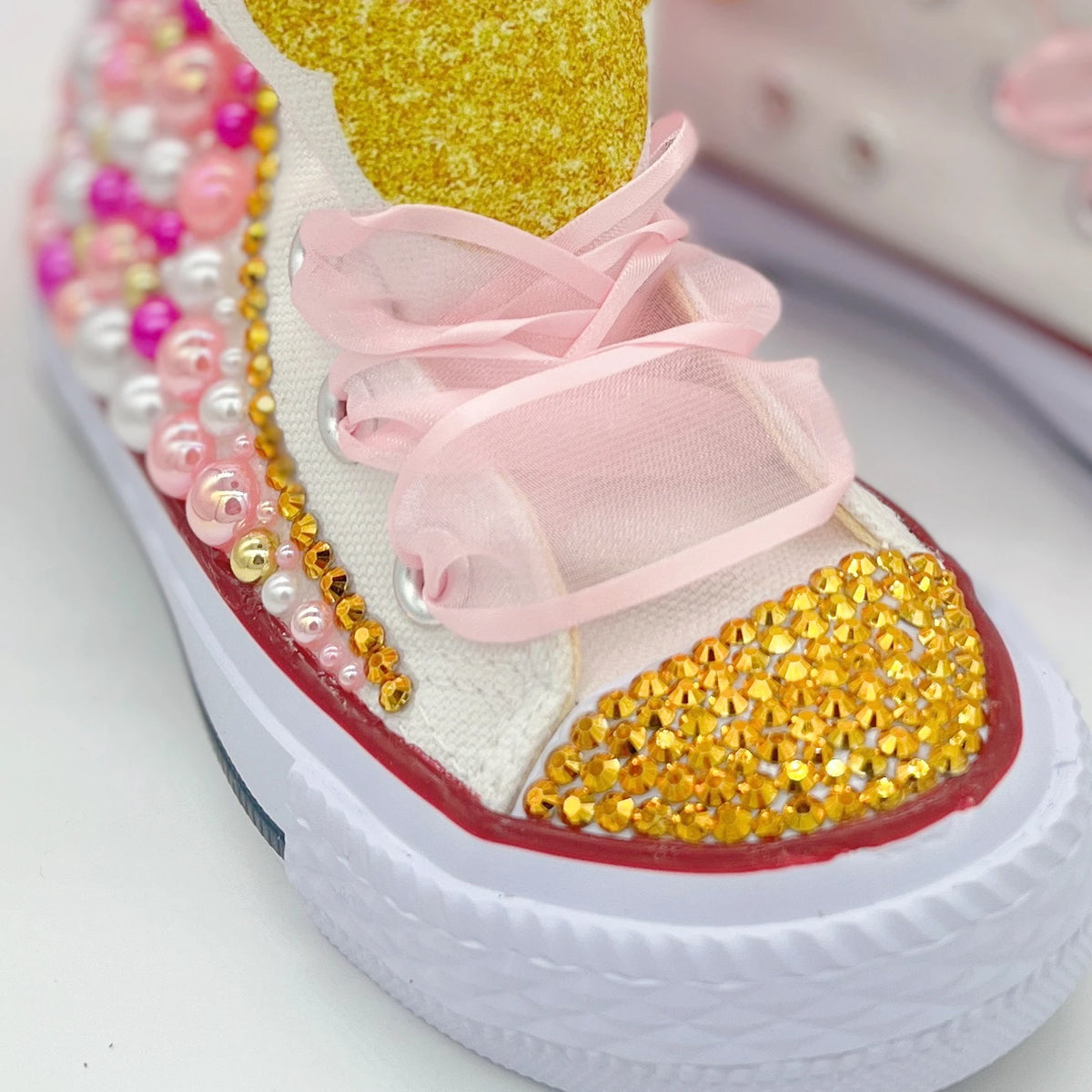 Scarpe da ginnastica Dollbling con strass scintillanti e cristalli, rosse, in tela, per Natale, matrimonio, damigella d'onore, prima comunione