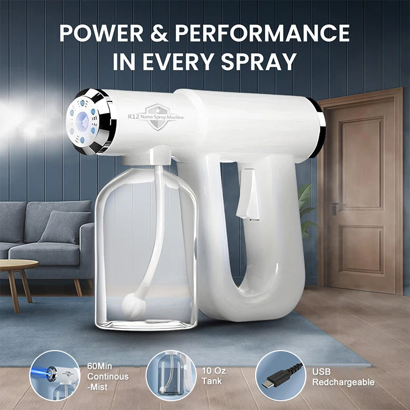 The Original Disinfectant Fogger Machine - Professional Sanitizer Sprayer - ULV Atomizer & Nano Steam Gun
