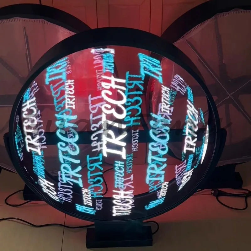 Outdoor Wall Mount Waterproof 3D Hologram LED Fan Display Single/Double Side Display 3D Hologram Advertising Equipment