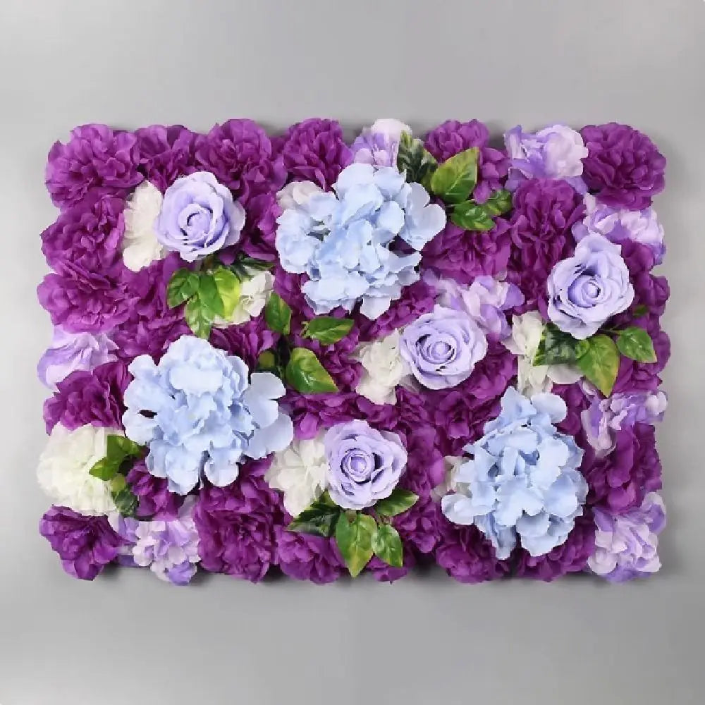 Handmade Artificial Flower Wall Panels Realistic Romantic Wedding Wall Backdrop Easy To Install 60X40cm Plastic 3D Floral Wall