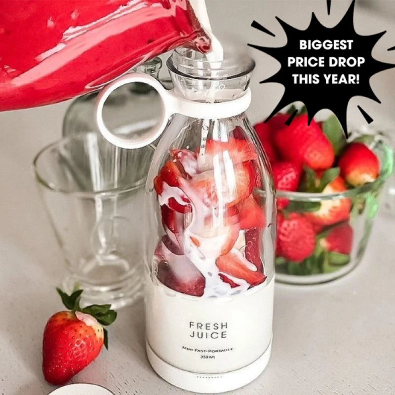 Mini exprimidor de botellas de vino 420ml Mezclador portátil con carga USB Vaso exprimidor multifuncional eléctrico para el hogar
