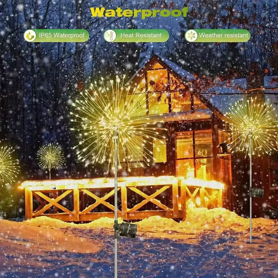 Luci Solari LED Fuochi d'Artificio Impermeabili