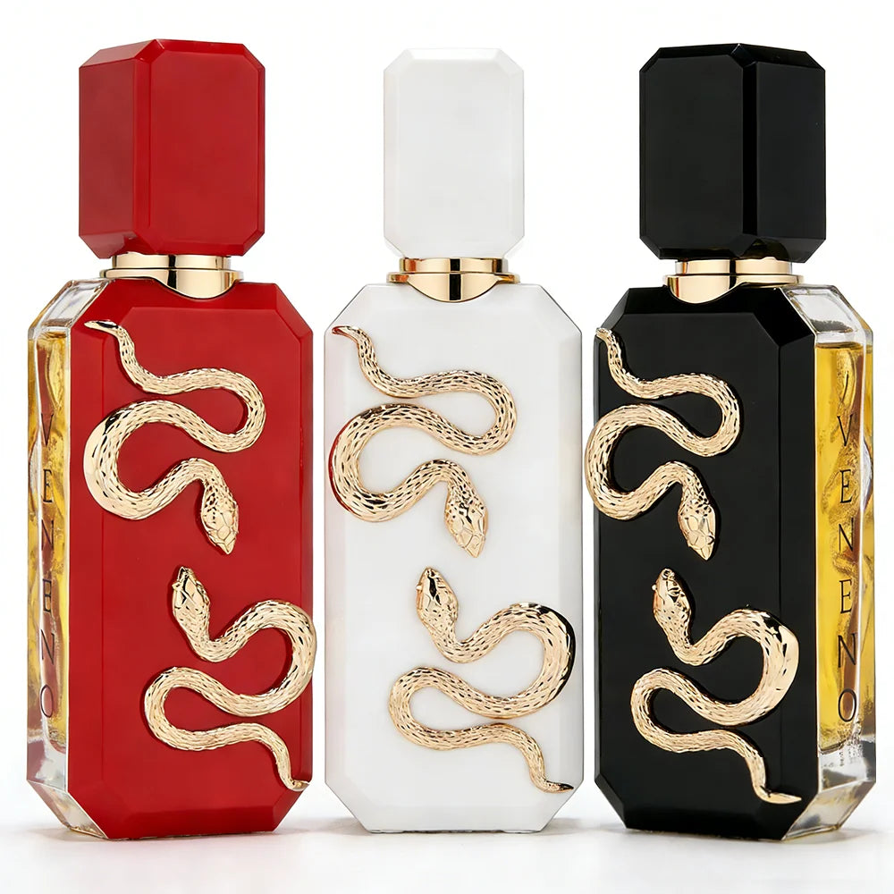 Profumo Unisex Black Snake Design Eau De Parfum, Fragranza Legnosa e Speziata, Lunga Durata, Elegante Flacone in Vetro per Uso Quotidiano