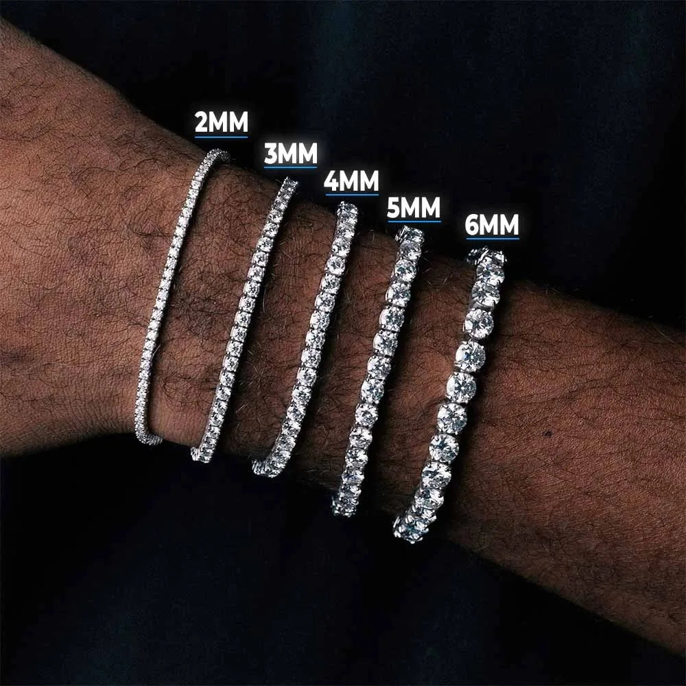 3mm 4mm 5mm 1 fila catena da tennis zircone bling materiale in rame collana hip hop uomo e donna gioielli ghiacciati nome inciso gratuito