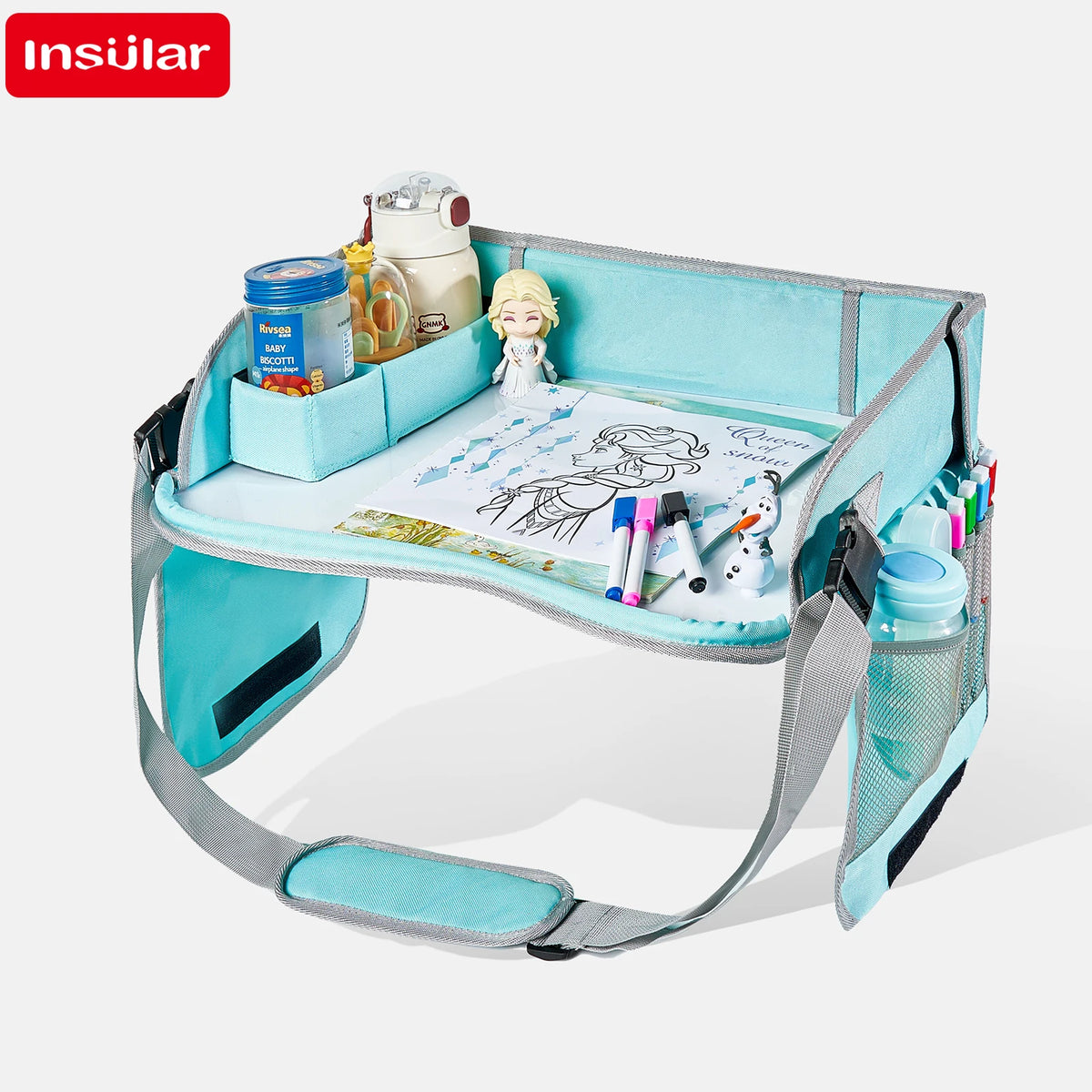 Children's Car Portable Travel Multi functional Painting Board Easy to Wipe Boys and Girls Whiteboard Painting Board Tray