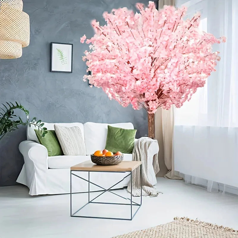 Albero di Ciliegio Artificiale Rosa 1,5m Fatto a Mano