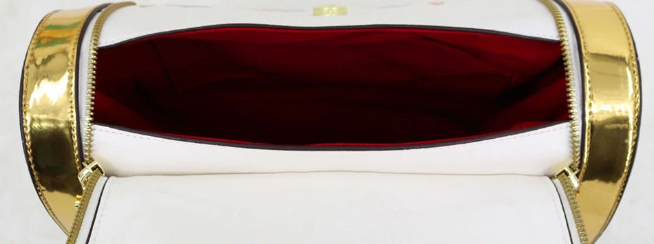 Borsa Boston da Donna con Stampa, Borsa a Spalla Grande Capacità, Borsa a Tracolla con Doppia Cerniera, Stile Mezza Copertura, Borsa con Manico Superiore