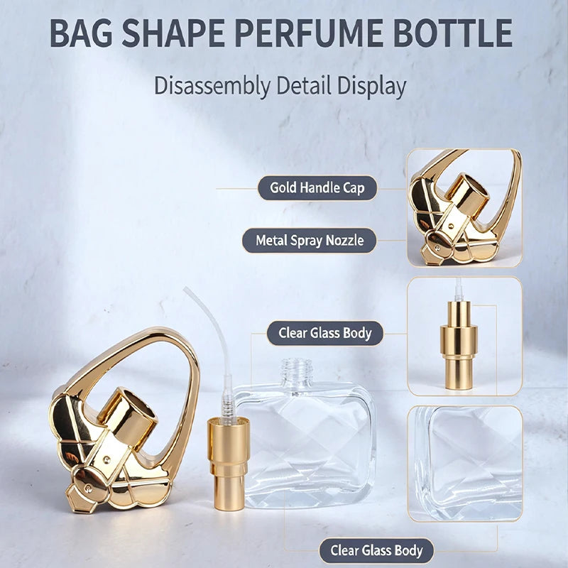 Flaconi per Profumo da 20ML, Flaconi Portatili per Profumo, Flaconi Vuoti, Flaconi Spray, Flaconi di Vetro Vuoti, Flacone da Viaggio con Contagocce a Pressione