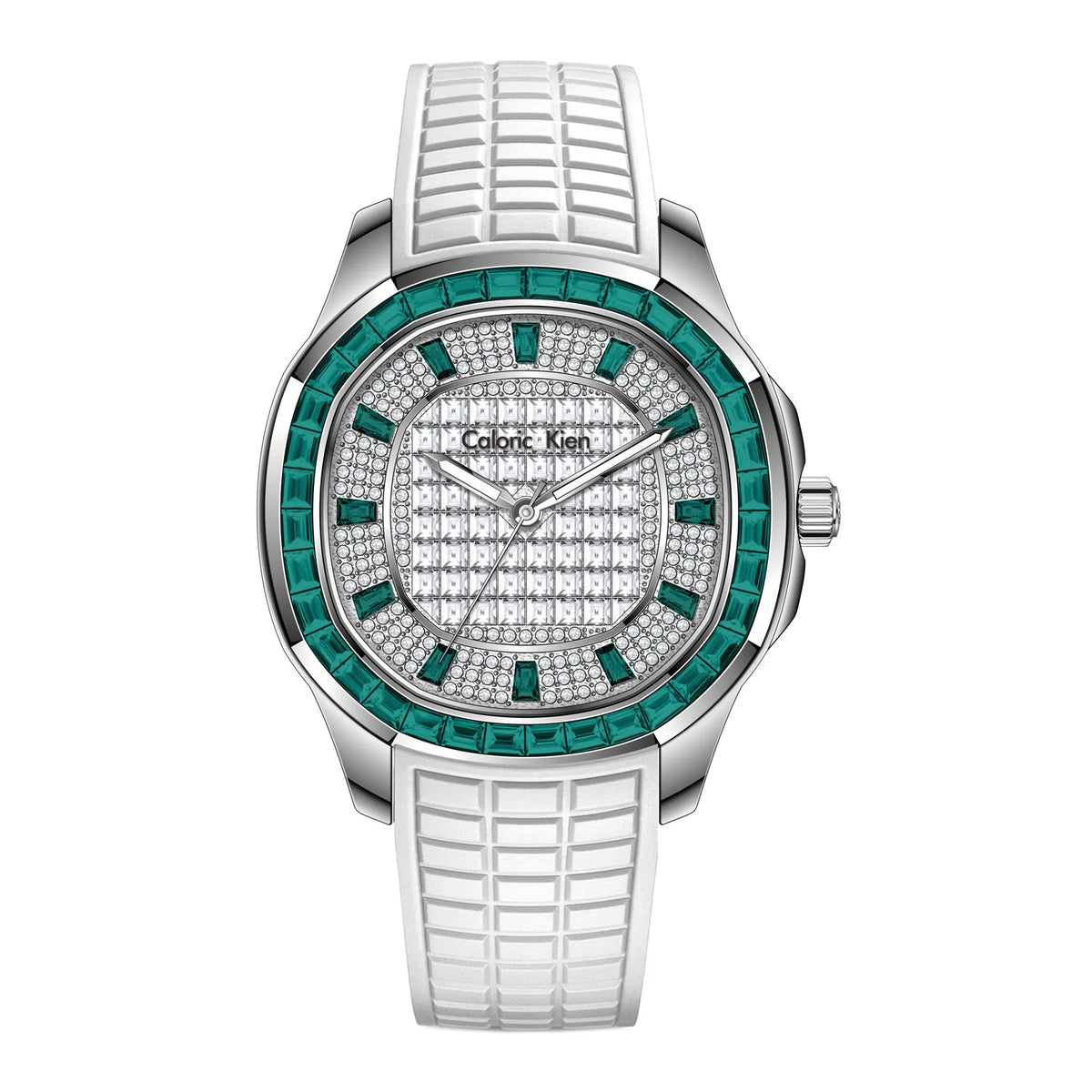 Orologio da Polso Meccanico di Lusso da Uomo con Diamanti, Impermeabile 100M, con Lancette Luminose e Funzione Data