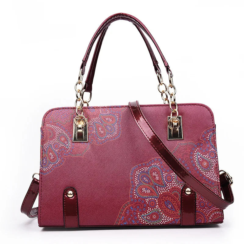 Nuove Borse da Donna con Stampa Floreale, Eleganti Borse a Tracolla alla Moda, Borse Casual Quotidiane in Pelle PU per Signore