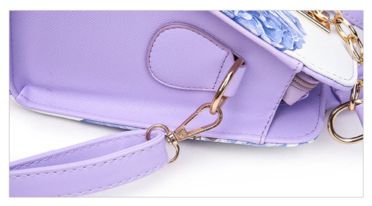 Nuove Borse da Donna con Stampa Floreale, Eleganti Borse a Tracolla alla Moda, Borse Casual Quotidiane in Pelle PU per Signore