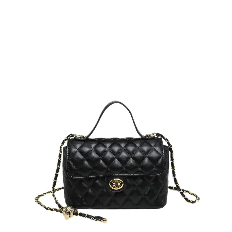 Borsa a Tracolla alla Moda con Catena, Stile Diamantato, Piccola Borsa a Spalla da Donna, Borsa di Lusso con Sensazione Elegante