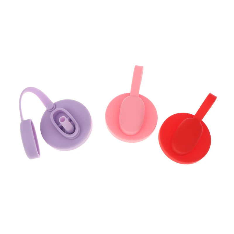 {MX} Creative Soda Can Sealed Cover Color Silicone Straw Beverage Can Cover For Canned Beverage Reusable Tank Lid