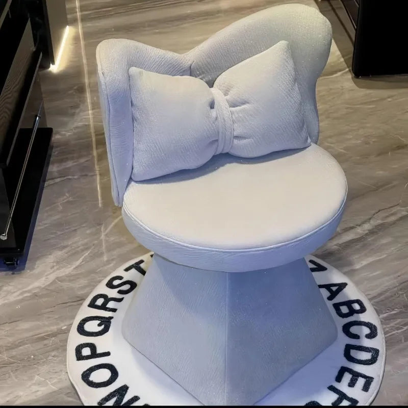 Light luxury dressing stool Simple makeup stool Internet celebrity master bedroom dressing chair Butterfly chair Back chair Rota