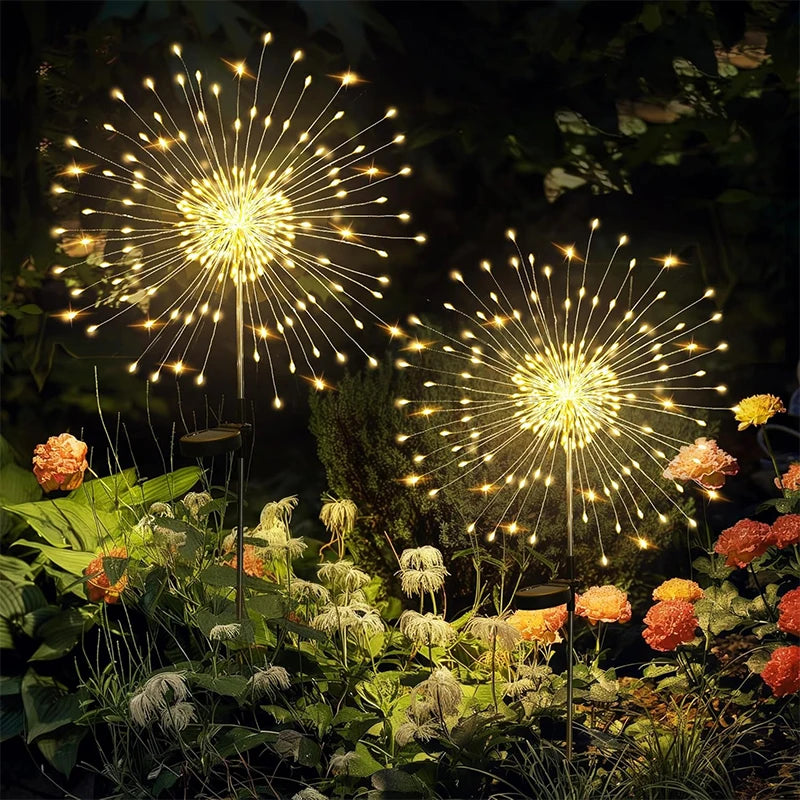 Ghirlanda Fuochi d'Artificio LED Solare da Giardino