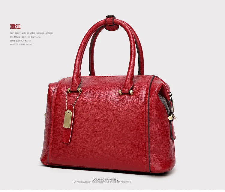 2026 Borse da donna solide di nuova moda Borse a tracolla da donna in pelle Pu di design europeo Borsa a tracolla di lusso di marca per ragazza femminile