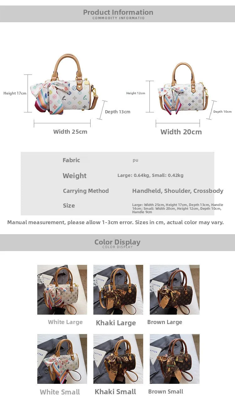 Borsa a Spalla Stile Boston 2026 Nuova Collezione Donna, Stampa Sensuale, Versatile, Borsa a Tracolla Singola a Cuscino, Design in Piccole Serie, Borsa a Mano