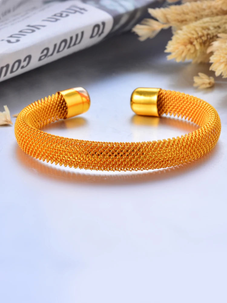Bracciali color oro di Dubai per donne, bracciale etiope da sposa di Dubai, bracciale africano, gioielli arabi, bracciale con ciondoli dorati