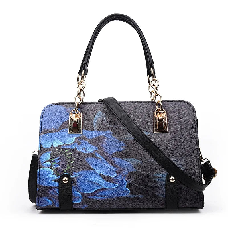 Nuove Borse da Donna con Stampa Floreale, Eleganti Borse a Tracolla alla Moda, Borse Casual Quotidiane in Pelle PU per Signore