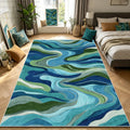 Tappeto 3D Paesaggio Fiume Blu Verde