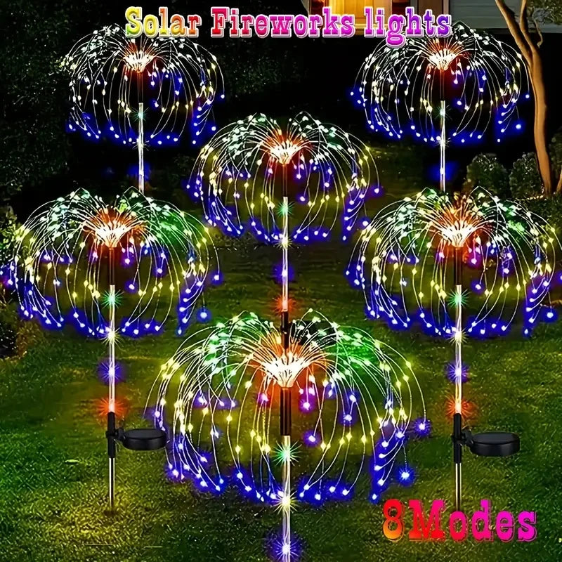 Luci Solari LED Fuochi d'Artificio Impermeabili
